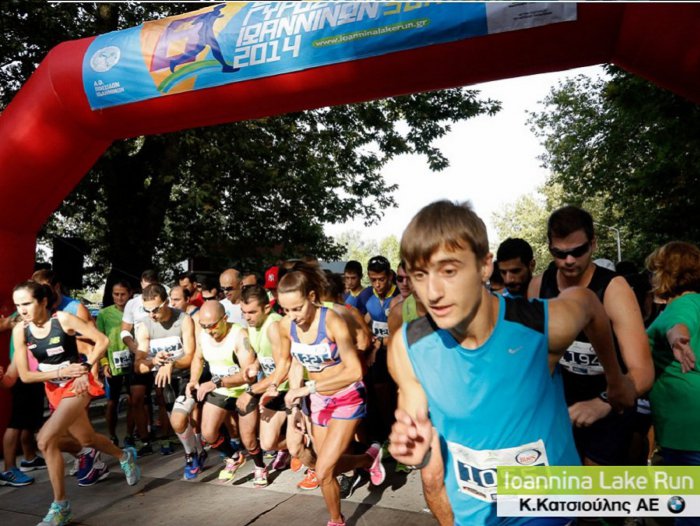 Τελική σειρά κατάταξης στα 10 χλμ. του Ioannina Lake Run